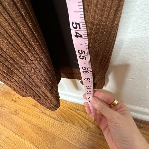 Rumer The Label Chocolate Ribbed Oasis Bandeau Style Cut Outs Lined Maxi S - Picture 16 of 16